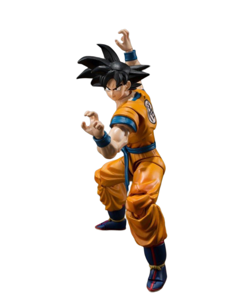 Figura son goku dragon ball super: super hero sh figuarts re-run tamashii nations