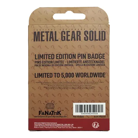 Comprar Metal Gear Solid Foxhound Pin Edición Limitada Limitada