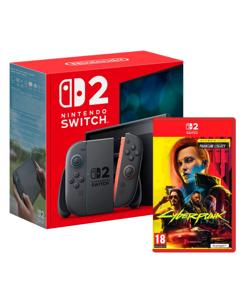 Nintendo switch 2 v2 con bateria extraible + cyberpunk 2077: ultimate edition
