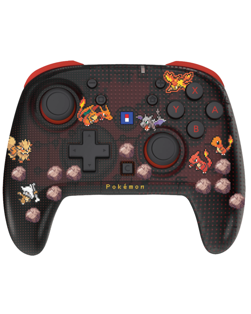 Mando Horipad Turbo Inalámbrico Pokémon Pixel Rojo