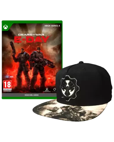 Gears of War: E-Day + Gorra Negra Gears of Wars 4 Fenix Omen