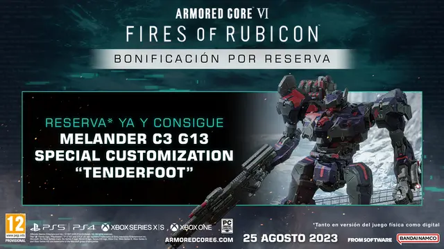DLC de Bonificación - Armored Core VI - PS5
