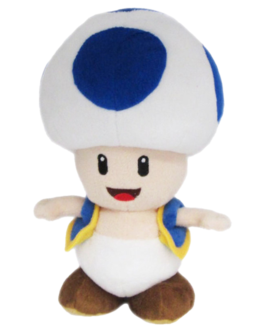 Peluche super mario toad azul 20 cm