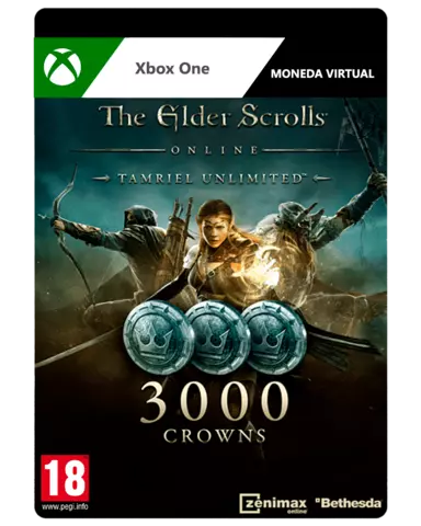Comprar The Elder Scrolls Online 3000 Crowns Edición Tamriel Unlimited - Xbox One, 3000 Monedas