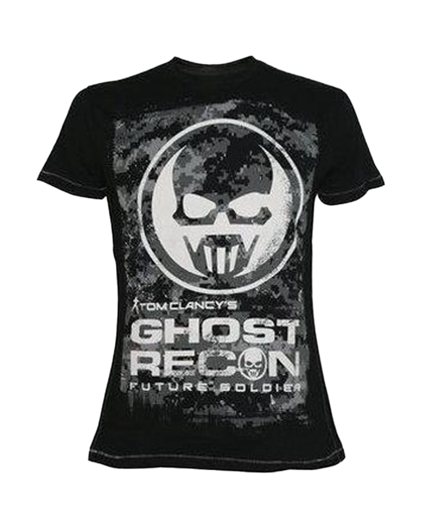 Camiseta negra calavera ghost recon talla s