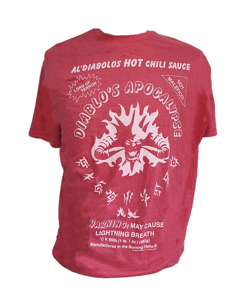 Camiseta roja mujer diablo's hereos of the storm talla m