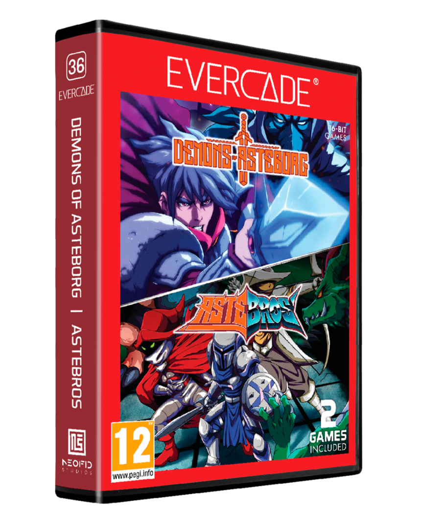 Cartucho evercade demons of asterborg / astebros