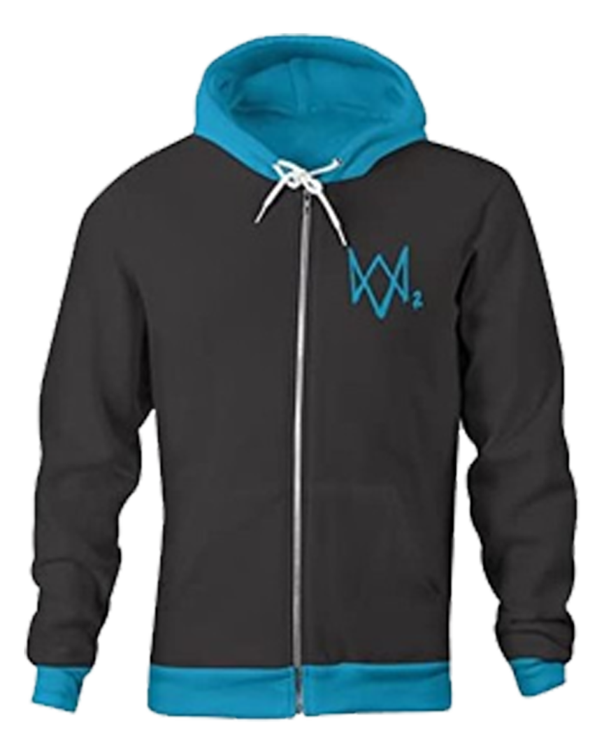 Sudadera azul watch dogs 2: dedsec talla s