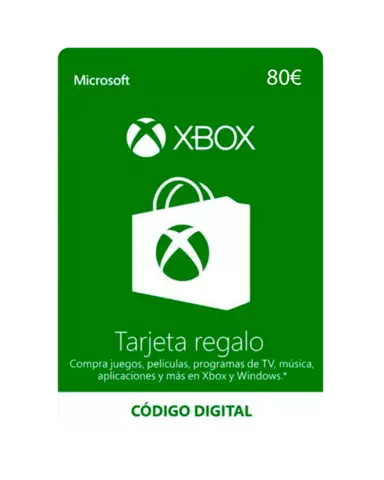Tarjeta Prepago Xbox Live 80€