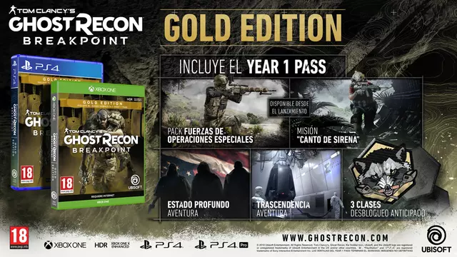 Comprar Ghost Recon Breakpoint Edición Gold PS4 Deluxe