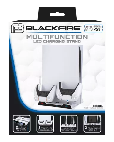 Comprar Base de Carga Multifunción Led con Ventilación Blackfire  PS5
