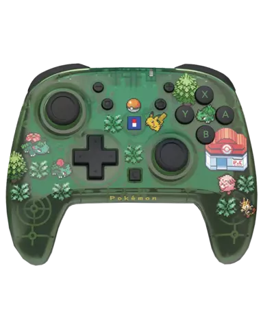 Mando Horipad Turbo Inalámbrico Pokémon Pixel Verde