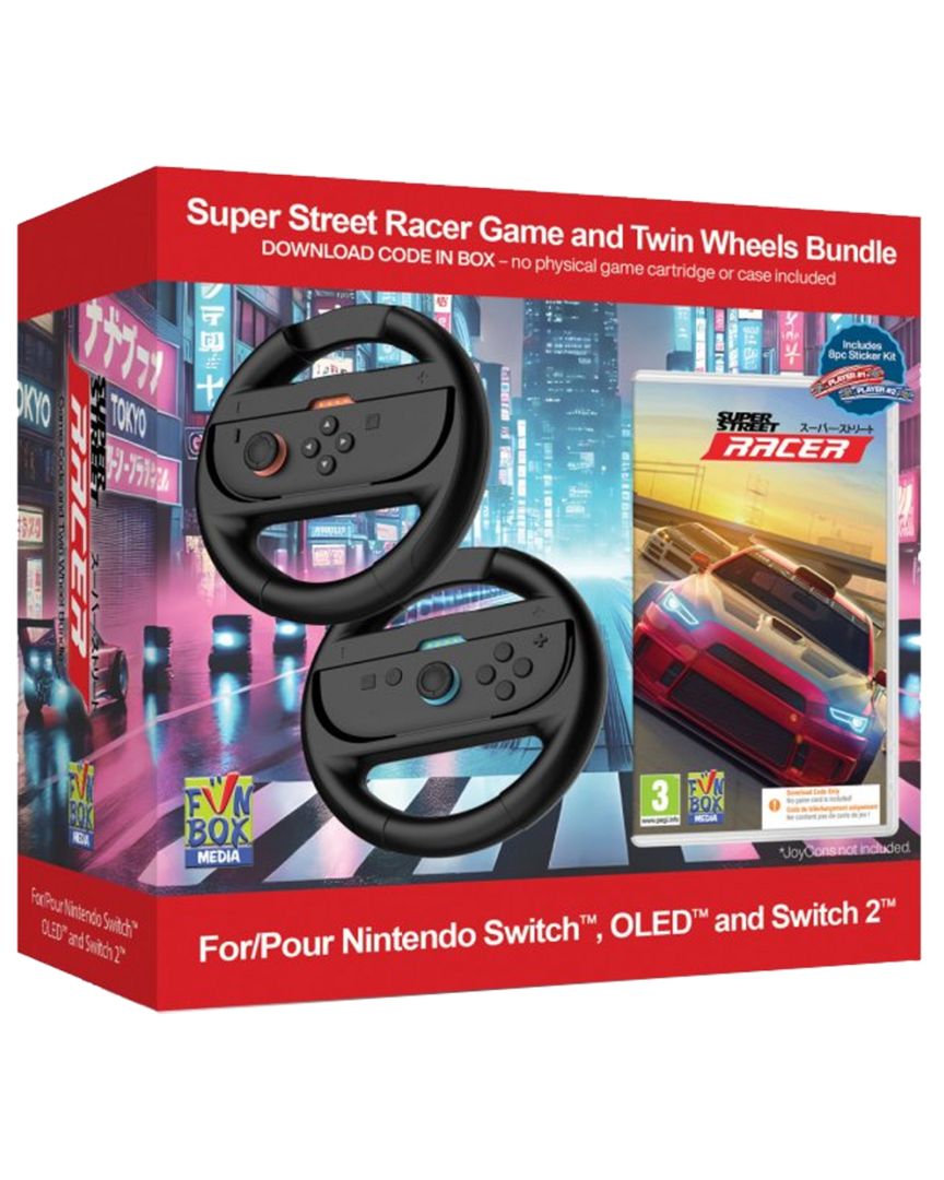Super street: racer bundle (incluye 2 volantes compatibles con nsw1 & nsw2)