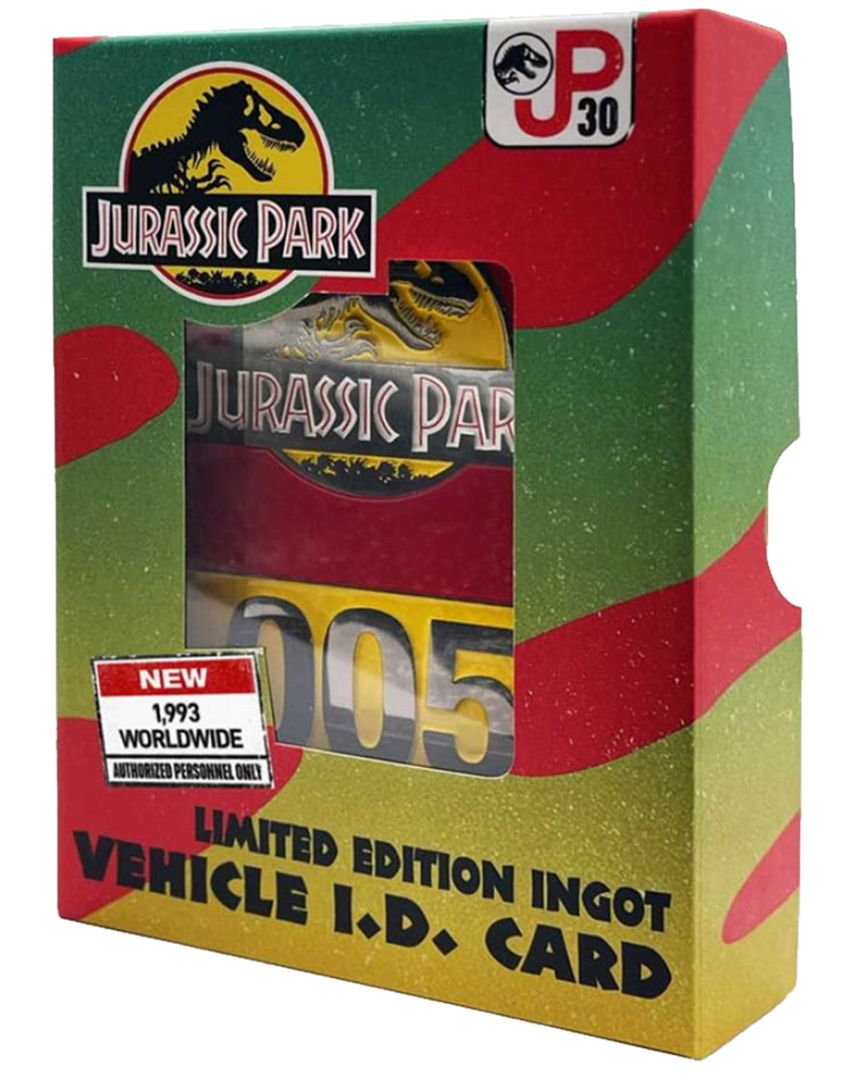 Lingote ID Vehículo Jurassic Park Edición Limitada 30 Aniversario