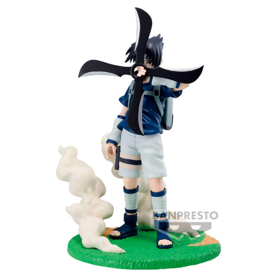 Banpresto Figura de Acción Sasuke Uchiha Naruto - Memorable Saga, 12 cm, BP88556P Multicolor. Estatua coleccionable, figura detallada y regalo óptimo para fans del anime.