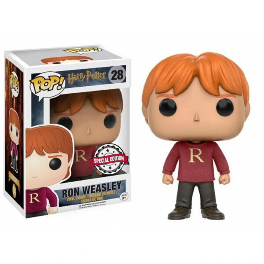 Funko- Figura Pop Harry Potter Ron Weasley Exclusive Toy, Multicolor, One Size (10996)