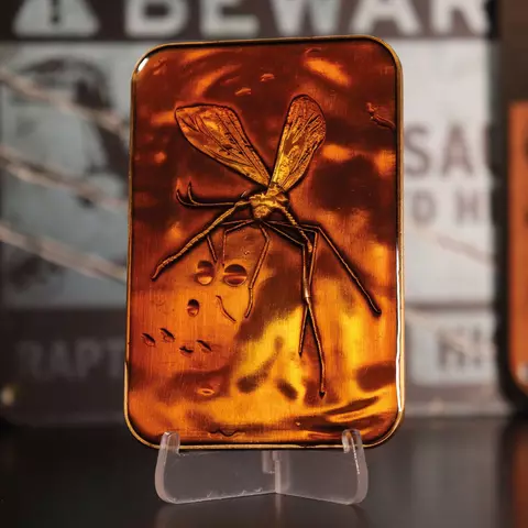 Reservar Réplica Lingote Mosquito en Ámbar Jurassic Park Edición Limitada Fanattik Limitada