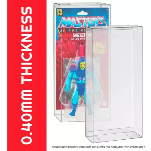 Reservar Caja de PET Pack 10 Unidades para Figuras Masters of the Universe Origins Evoretro 29,2 x 6,5 x 15,6 cm Figuras