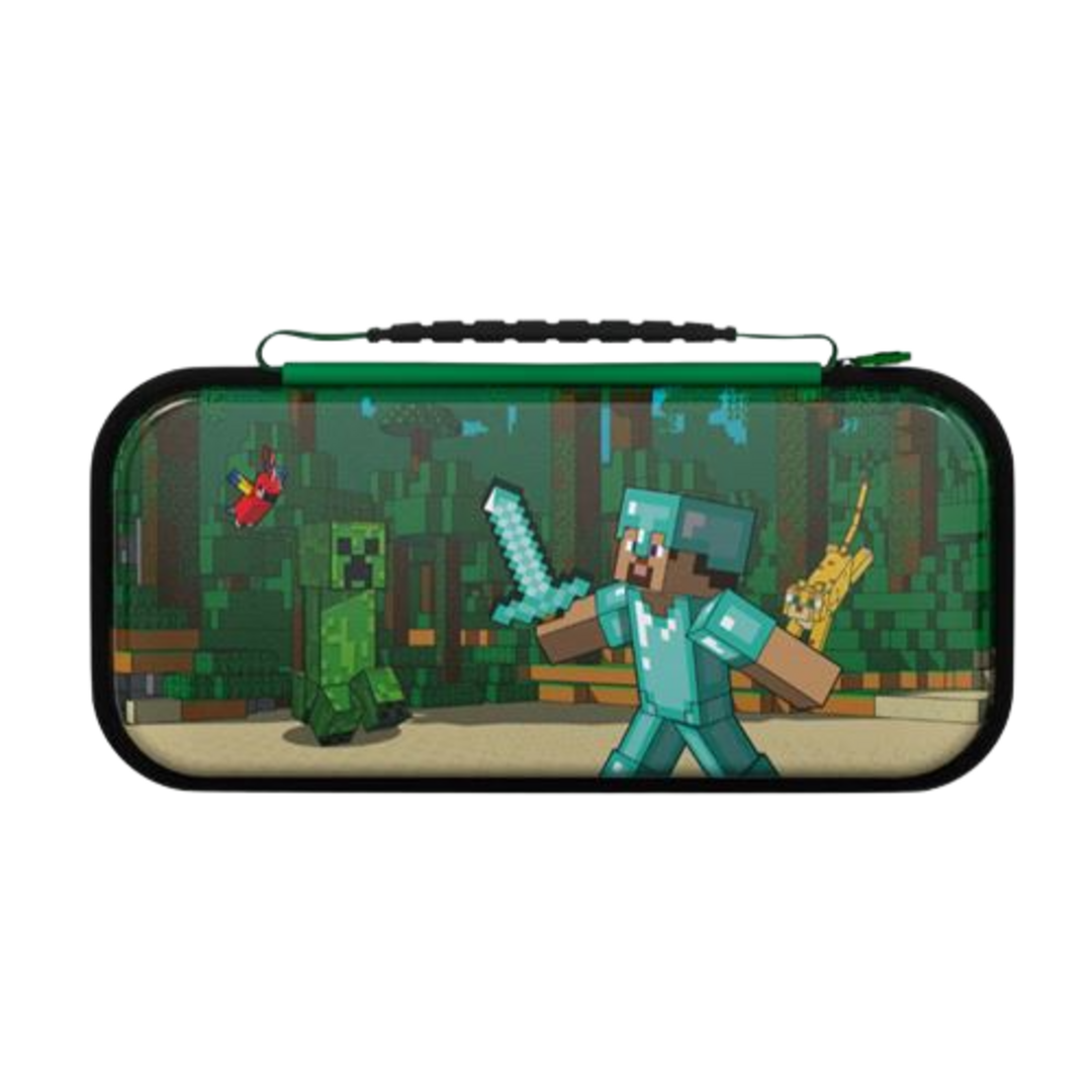Funda travel case minecraft forest battle