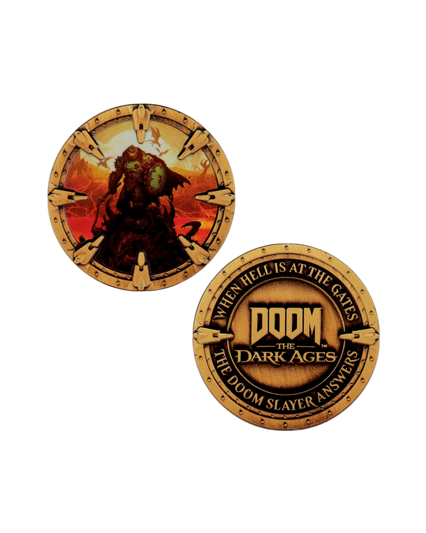 Réplica moneda doom: the dark ages fanattik