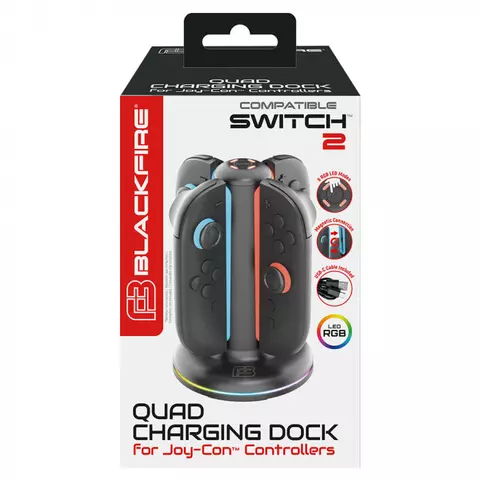 Comprar Blackfire Dock de Carga Quad Joycon RGB Led Switch 2 Switch