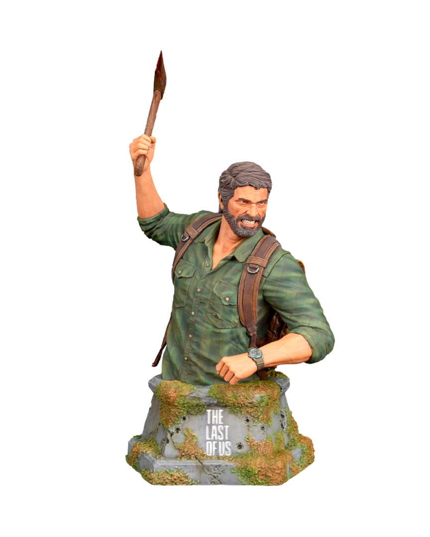 Busto joel con hacha the last of us dark horse