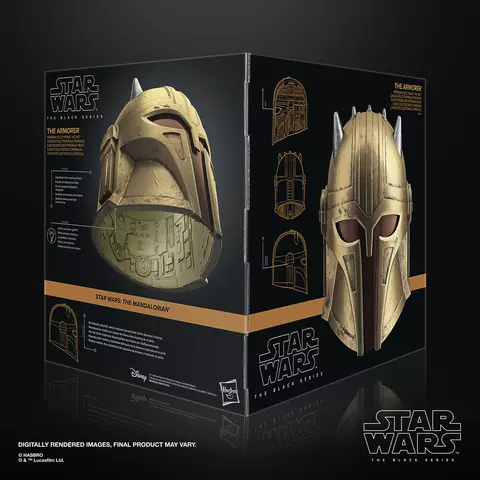 Reservar Casco Electrónico Mandalorian Star Wars The Armorer 1/1 Hasbro Réplicas