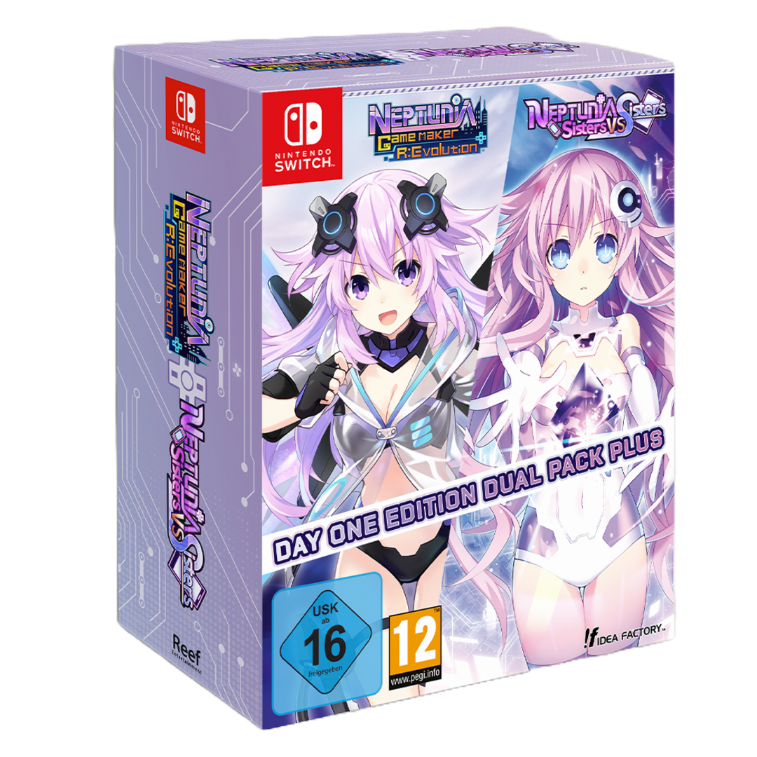 Neptunia game maker r:evolution / neptunia: sisters vs sisters (day one edition) (dual pack)