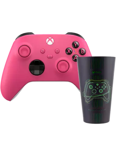 Comprar Mando Inalámbrico Deep Pink + Vaso de Cristal Xbox con Licencia Oficial Xbox Series