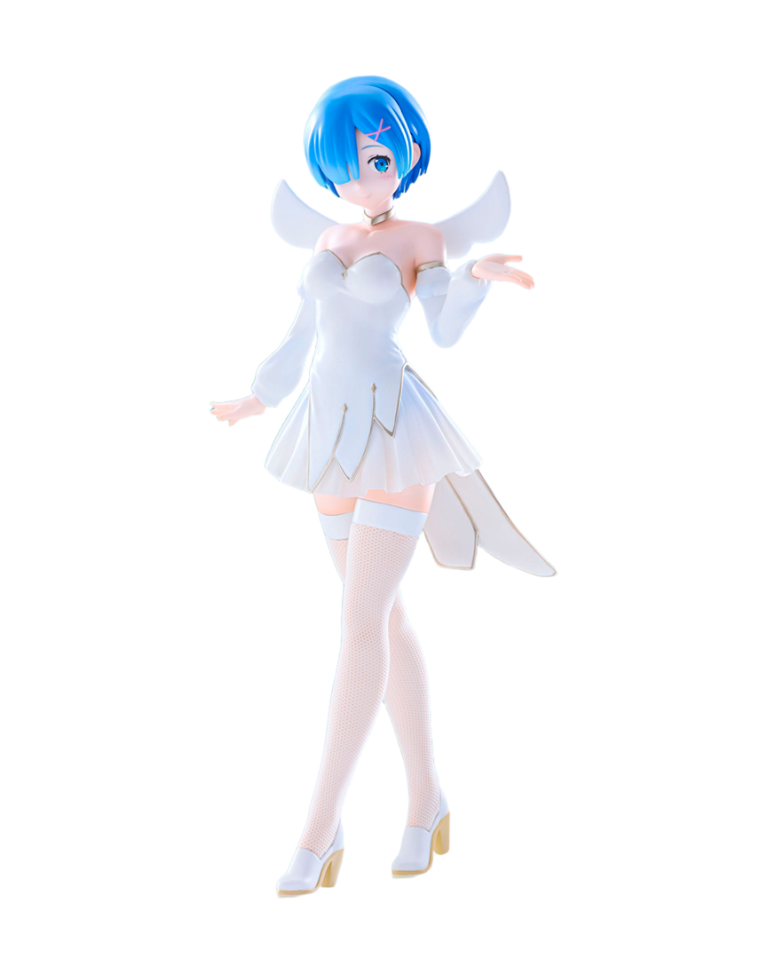 Figura rem little wings re:zero - starting life in another world bicute pure furyu 25 cm