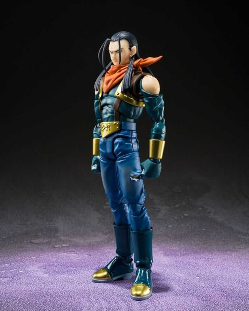 Figura super androide c17 dragon ball gt 15 cm