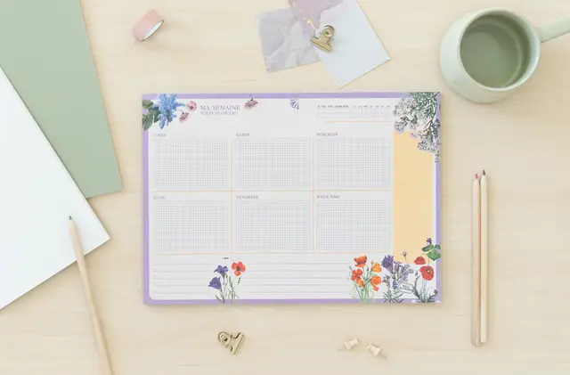 Comprar Bloc Planificador Semanal A4 Wild Flowers Frances 