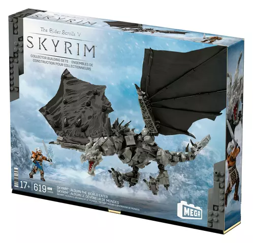 Reservar Kit Construcción Alduin El Devorador de Mundos Skyrim MEGA Mattel  Figuras Estándar