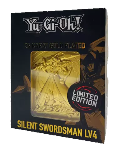 Lingote Metálico Yu-Gi-Oh! Limited Edition 24k Gold Plated Silent Swordsman