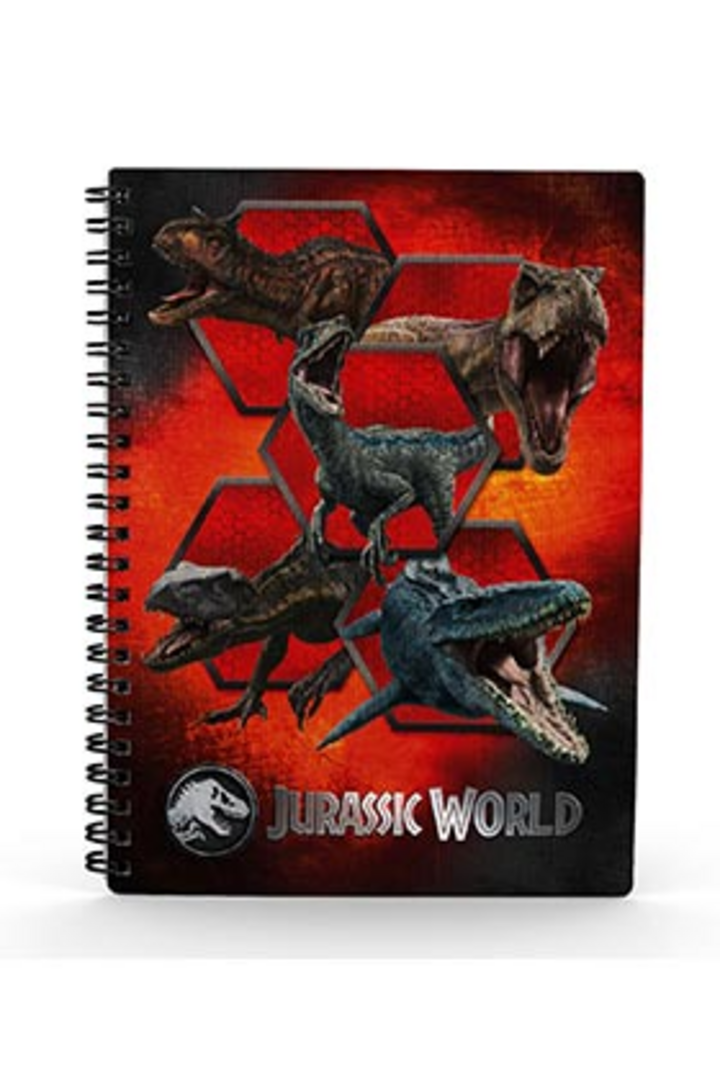 Libreta Efecto 3D Carnivorous Jurassic World