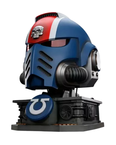 Réplica Casco con Expositor Teniente Titus Warhammer 40.000: Space Marine 2 JoyToy 1/1 44cm