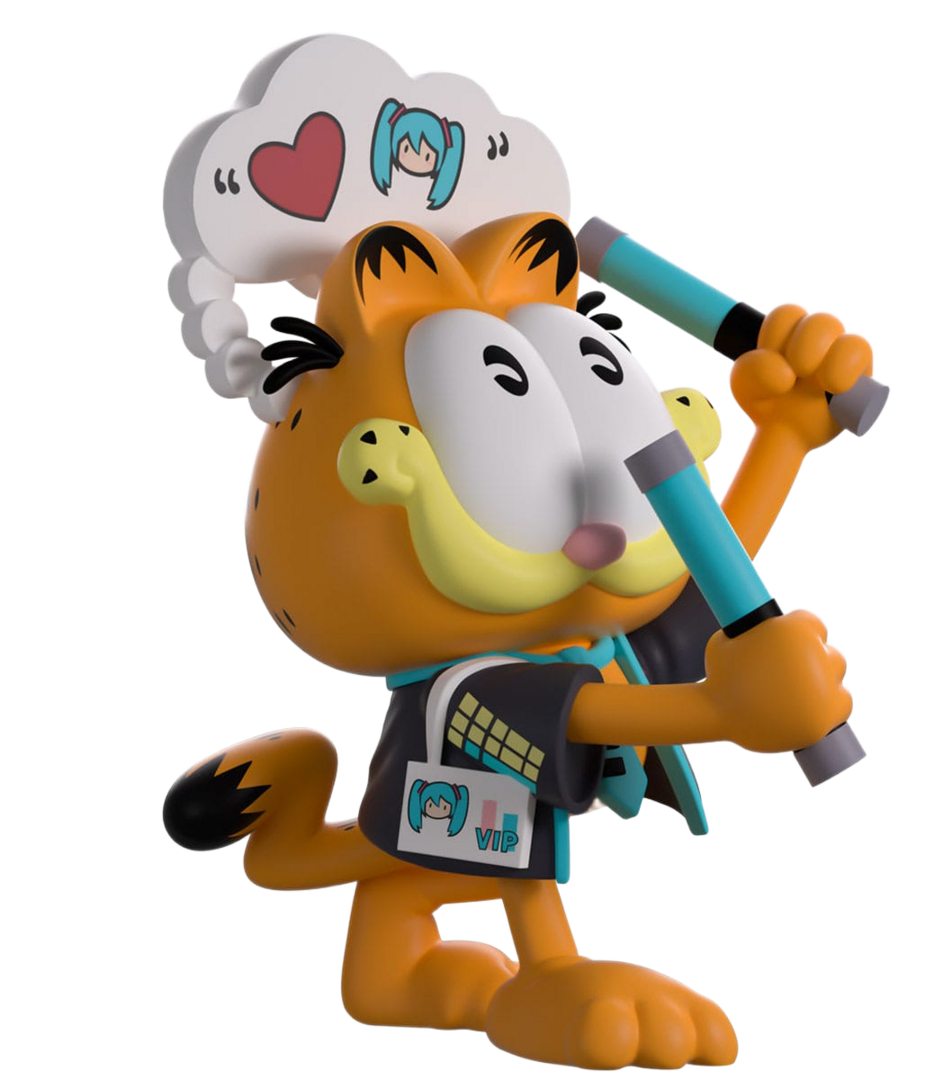 Figura miku concert garfield hatsune miku x garfield youtooz