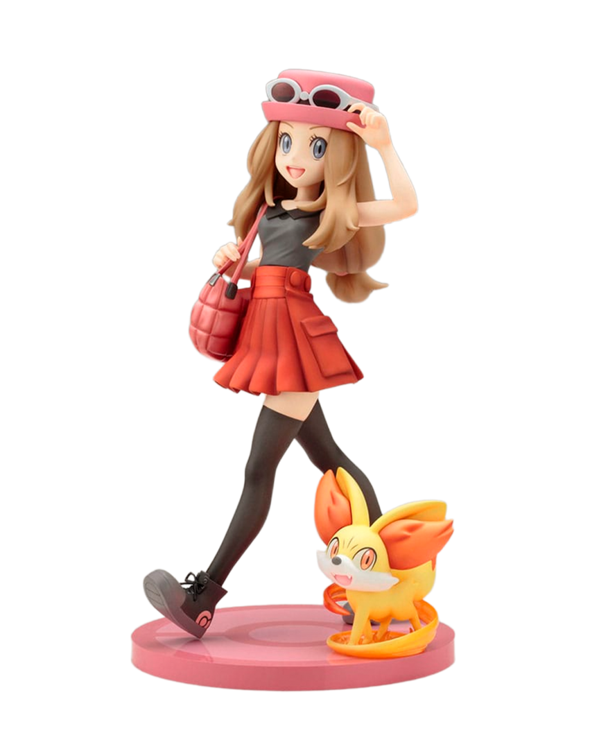 Figura serena & fennekin pokémon artfxj 1/8 kotobukiya 20cm