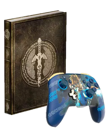 Guia The Legend of Zelda: Tears of the Kingdom Edición Coleccionista + Mando Inalámbrico Rematch Glow Link Hero