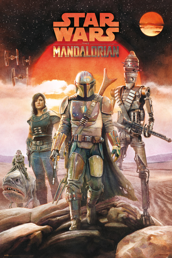 Poster star wars the mandalorian crew