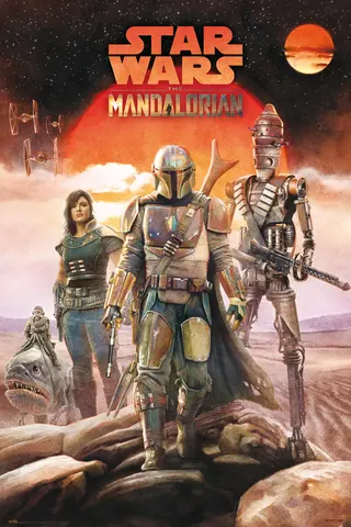 Comprar Poster Star Wars The Mandalorian Crew 