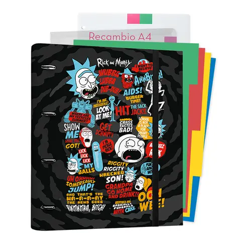 Comprar Carpeblock 4 Anillas Rick Y Morty 