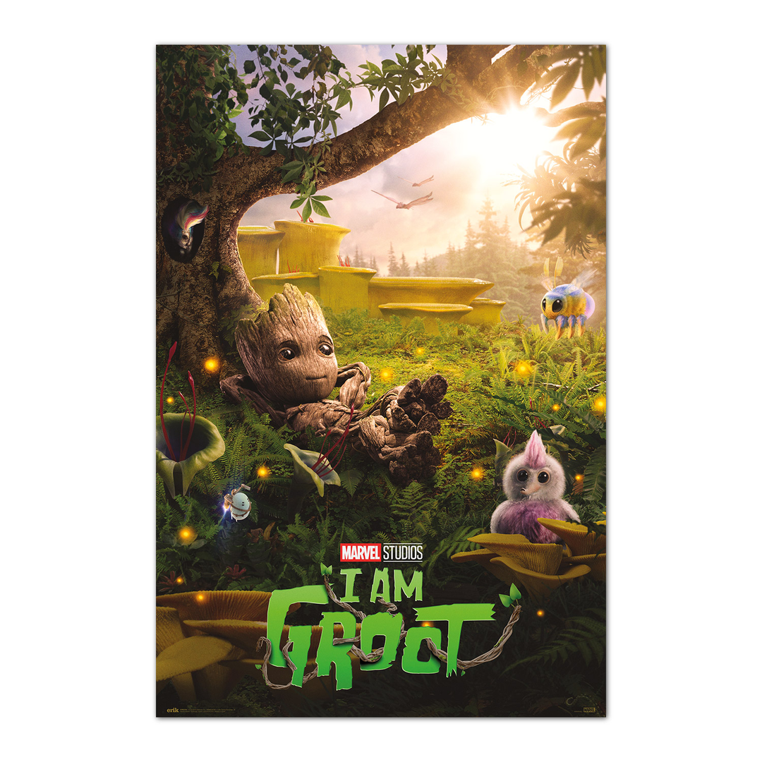 Poster marvel groot chill time