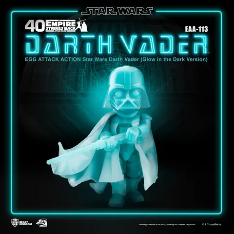 Comprar Figura Egg Attack Star Wars Darth Vader Version Brilla En La Oscuridad Figuras de Videojuegos