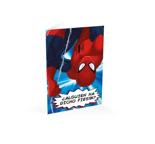 Comprar Tarjeta Felicitacion A4 Spiderman Fiesta 