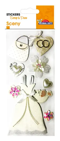 Comprar Pegatinas Sceny Scrap & Deco Boda Ella Relieve 