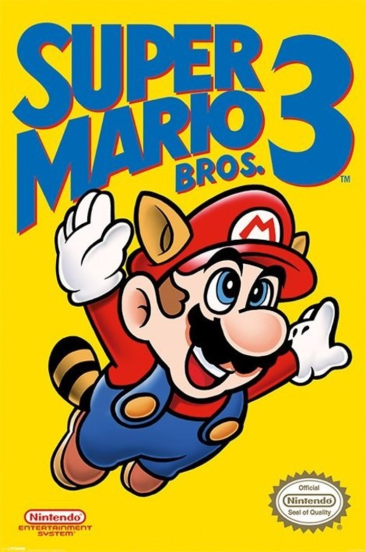 Poster nintendo super mario bros 3