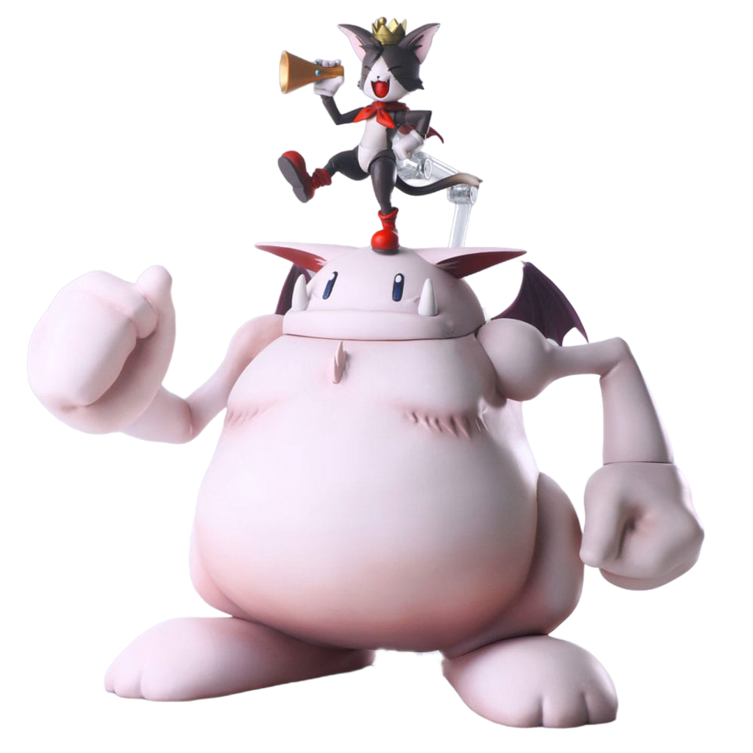 Figura final fantasy vii set caith sith & fat moogle 20cm